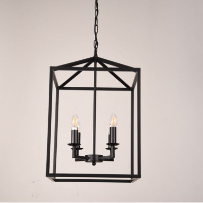 Black Color and Iron Material Vintage Lamp hanging chandelier