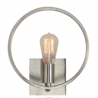 Modern Wall Sconce Steel & Glass Ceiling Light Fixture Brushed Nickel Wall Mount Lamp Light for  Home